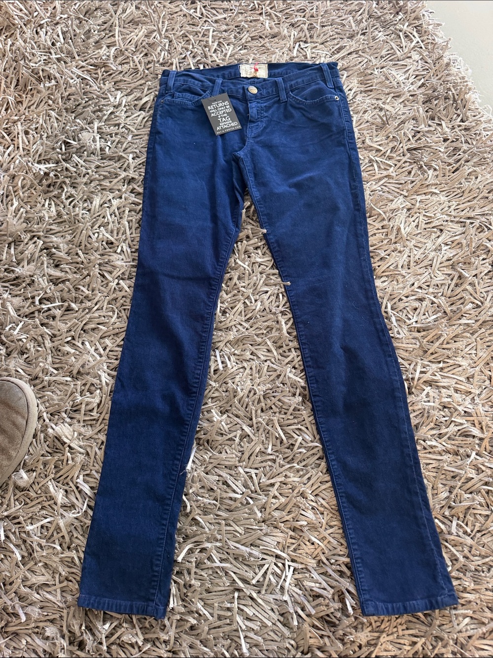 Current/Elliott Deep Navy Skinny Jeans